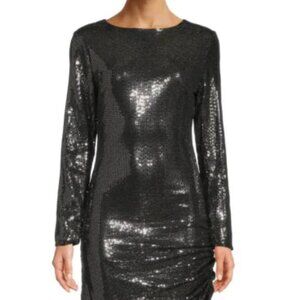 NWT Lea & Viola Sequin Ruched Minidress Size Small